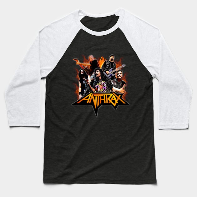 ANTHRAX BAND Baseball T-Shirt by Storing